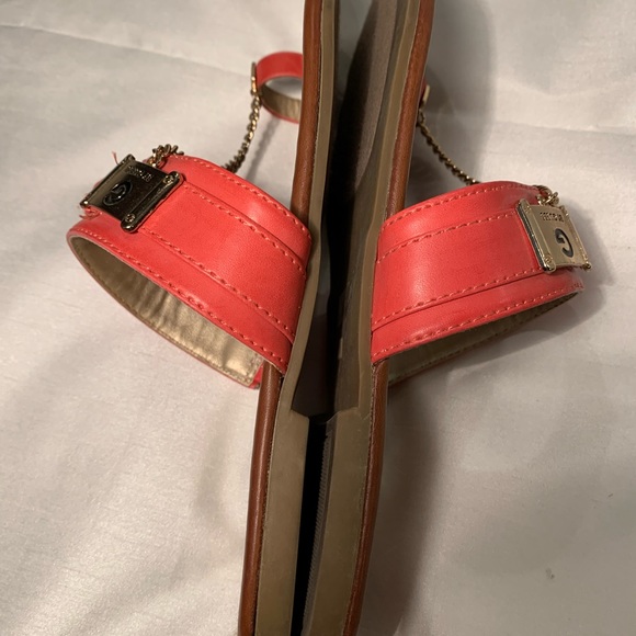 Guess Sandles Women’s Size 7 Salmon - Picture 10 of 15